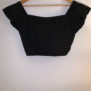 Elegant Black Off-Shoulder Women's Top